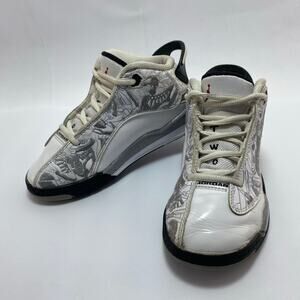 NIKE JORDAN Dub Zero White/Grey/Black Shoes Youth Size 12C